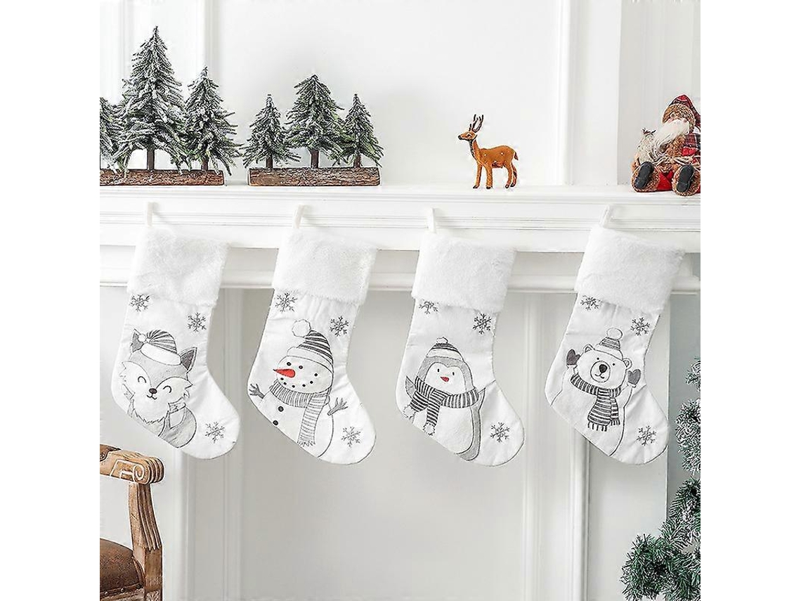 Peças De Enfeites De Natal, Meias De Natal, Pingentes De Árvore De Natal, Presentes Infantis, Sacos De Doces, Decoração De Cena. Loja Olysi