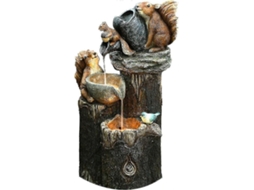 Fonte Externa Com Estátua De Esquilo Movida A Energia Solar Olysi Shop