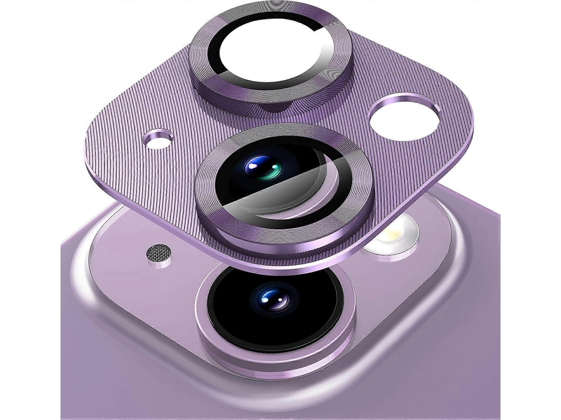 Protetor De Lente Câmera Para Iphone 14/iphone 14 Plus, Vidro Temperado Premium Com Design Metálico 6,1 Polegadas / Plus 6,7 Poleg-aquaforge