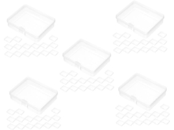 De 5 Mini Bandejas Organizadoras Com Contas Para Armazenamento E Armazenamento