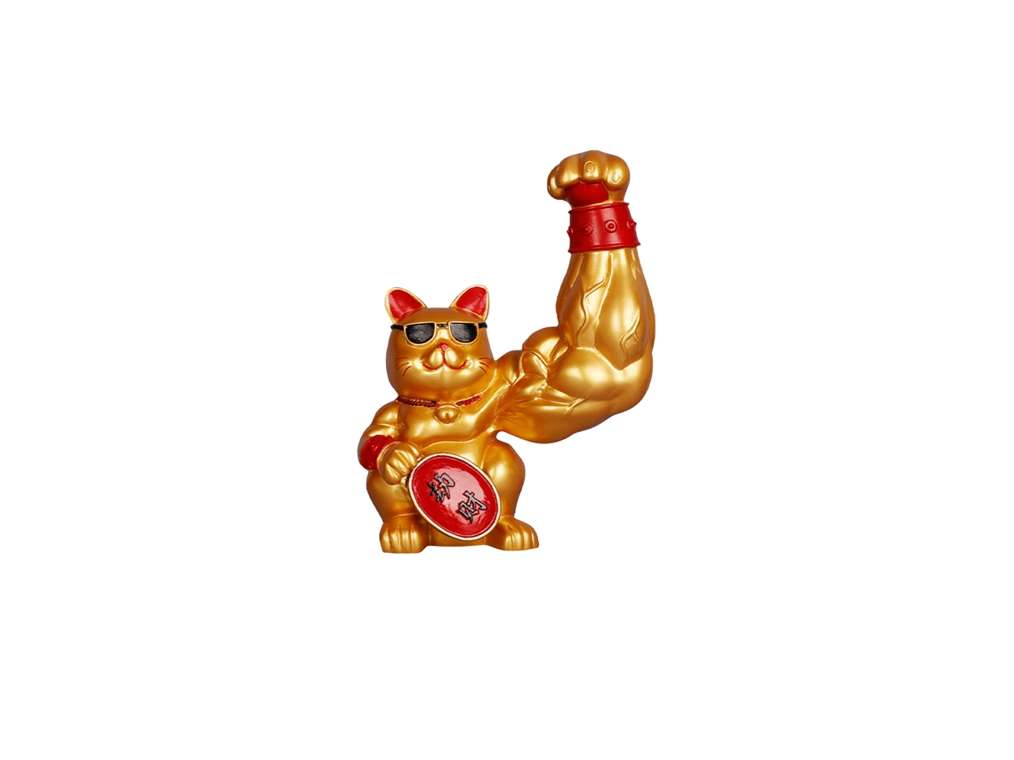 Gato Da Sorte Mão De Qilin Atrai Riqueza