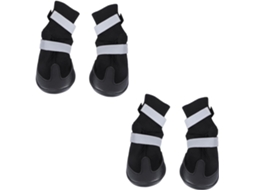 Conjunto De 4-botas Impermeáveis E Resistentes Cães Porte Médio Grande Popetpop Botas Quentes