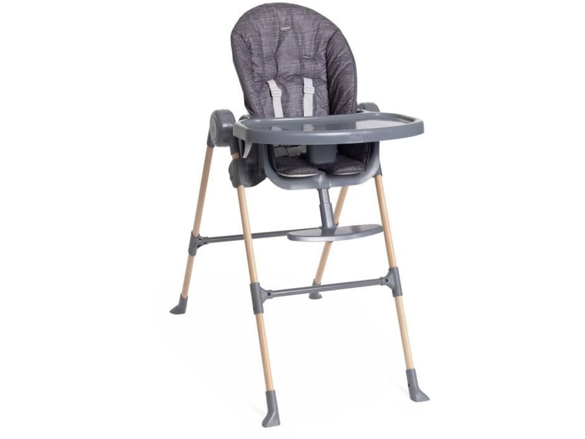 Cadeira Alta Chicco Polly Essential 03 Anos Cinza Carvão