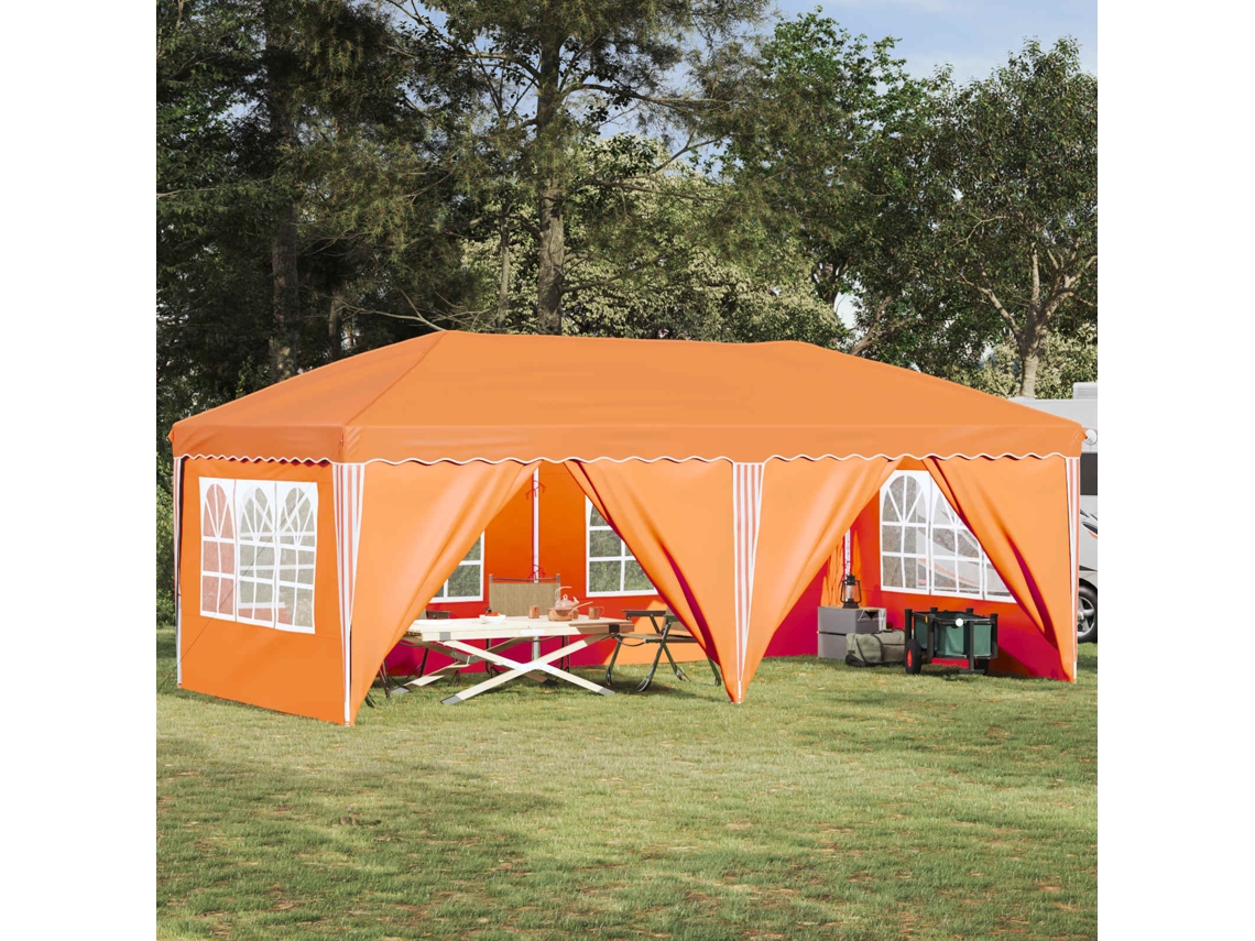 Vidaxl Tenda De Festa Pop-up 575 X 288 X 245 Cm Laranja