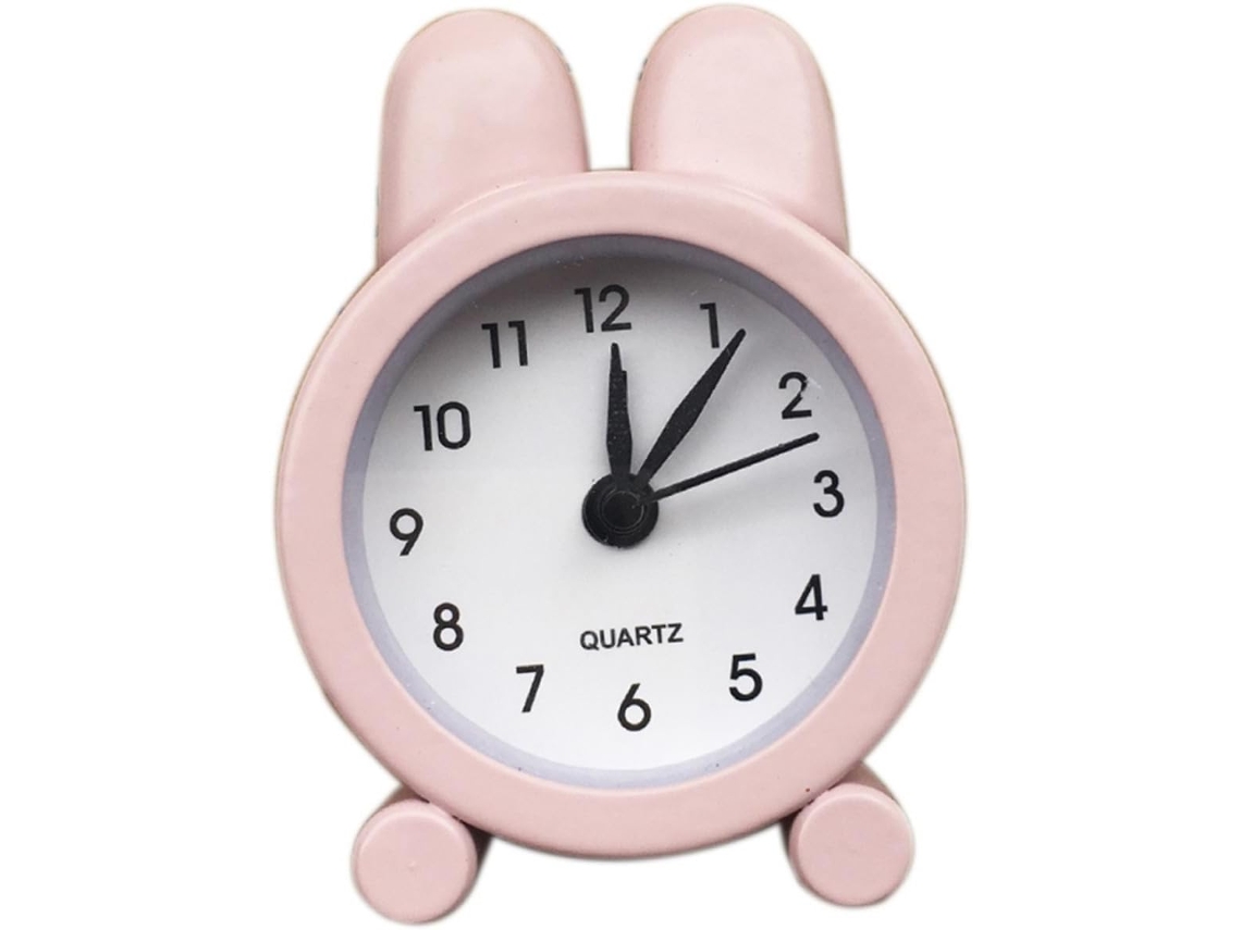 Slowmoose Despertador Mesa Rosa Orelhas Coelho