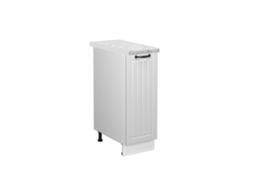 Móveis de cozinha Fame-Line, 30 cm, Mármore PT, Branco Country, Vicco