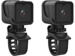 Câmera Esportiva Wi fi Hd 1080p Dupla com Hotspot, Mini Câmera Portátil Impermeável para Motocicleta e Bicicleta SFUSHOS