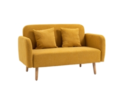 Sofá de Dois Lugares com Almofadas Decorativas, Veludo, Cinza Escuro e Preto. PMM CAPITALI