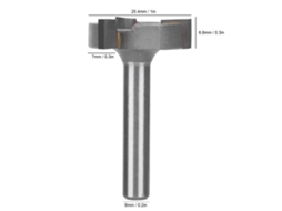 Laxiscreed Fresa T-shaped Em Aço Carbono 45 Com Cabeça De Liga E 3 Dentes Para Madeira