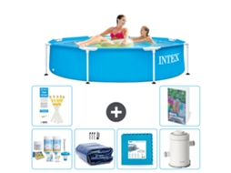 Piscina com Estrutura Redonda 244x51 Cm 5 peças S14 INTEX