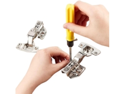 Dobradiças De Aço Inoxidável Para Portas Armário Com Amortecimento, Fechamento Automático, Ferragens Para Portas Ocultas