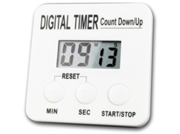 2026 contador Digital com Temporizador de 4 Dígitos Lcd, Programável Até 99 Minutos, Carcasa de Plástico Branco Resistente a Impactos