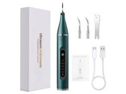 Irrigador Oral Scaler Ultrassônico Visual Elétrico Portátil Verde Com Cabeça De Metal 2 Chave 1 Yizhood