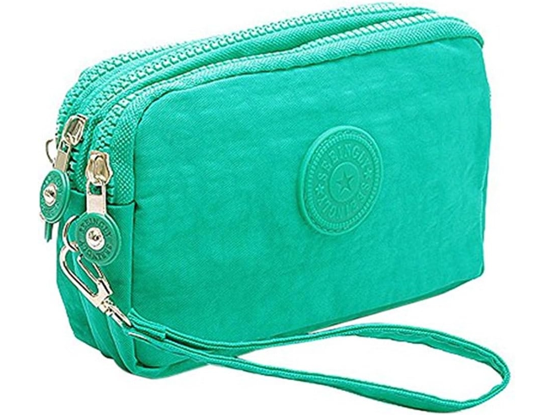 Mala Multifuncional Com 3 Camadas De Fecho - Bolsa De Arrumação - Verde Menta
