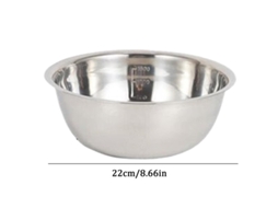 Copo Misturador Empilhável de Aço Inoxidável Antiderrapante para Cozinha MDUG (18 Cm)