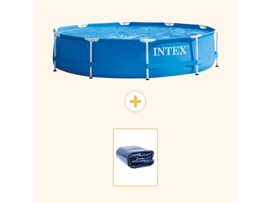 Intex Piscina Com Estrutura Redonda - 366x76 Cm - 2-peças S21331