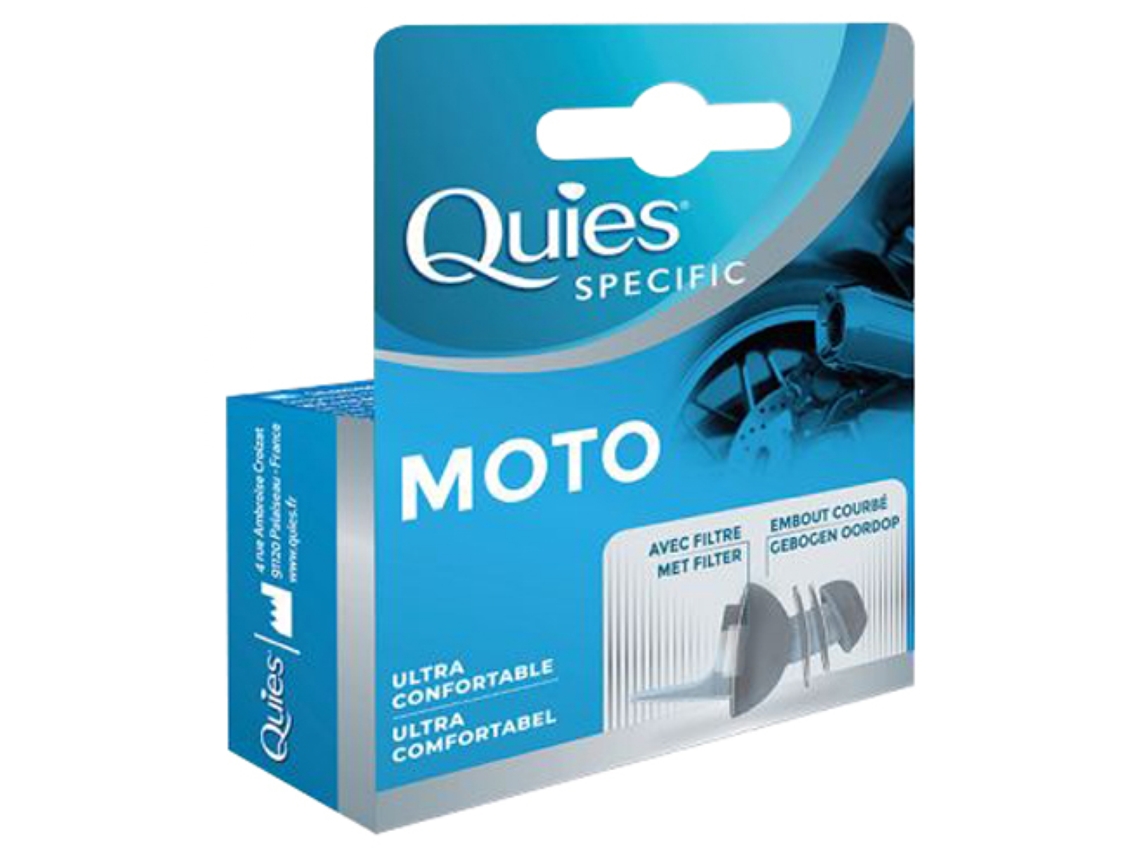 Proteção auditiva para motocicleta 1 par QUIES