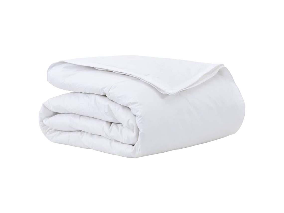 Edredons E Cobertores Vidaxl Branco Algodão (135x220 Cm)