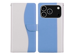 Capa De Couro Bicolor Com Relevo Para Celular
