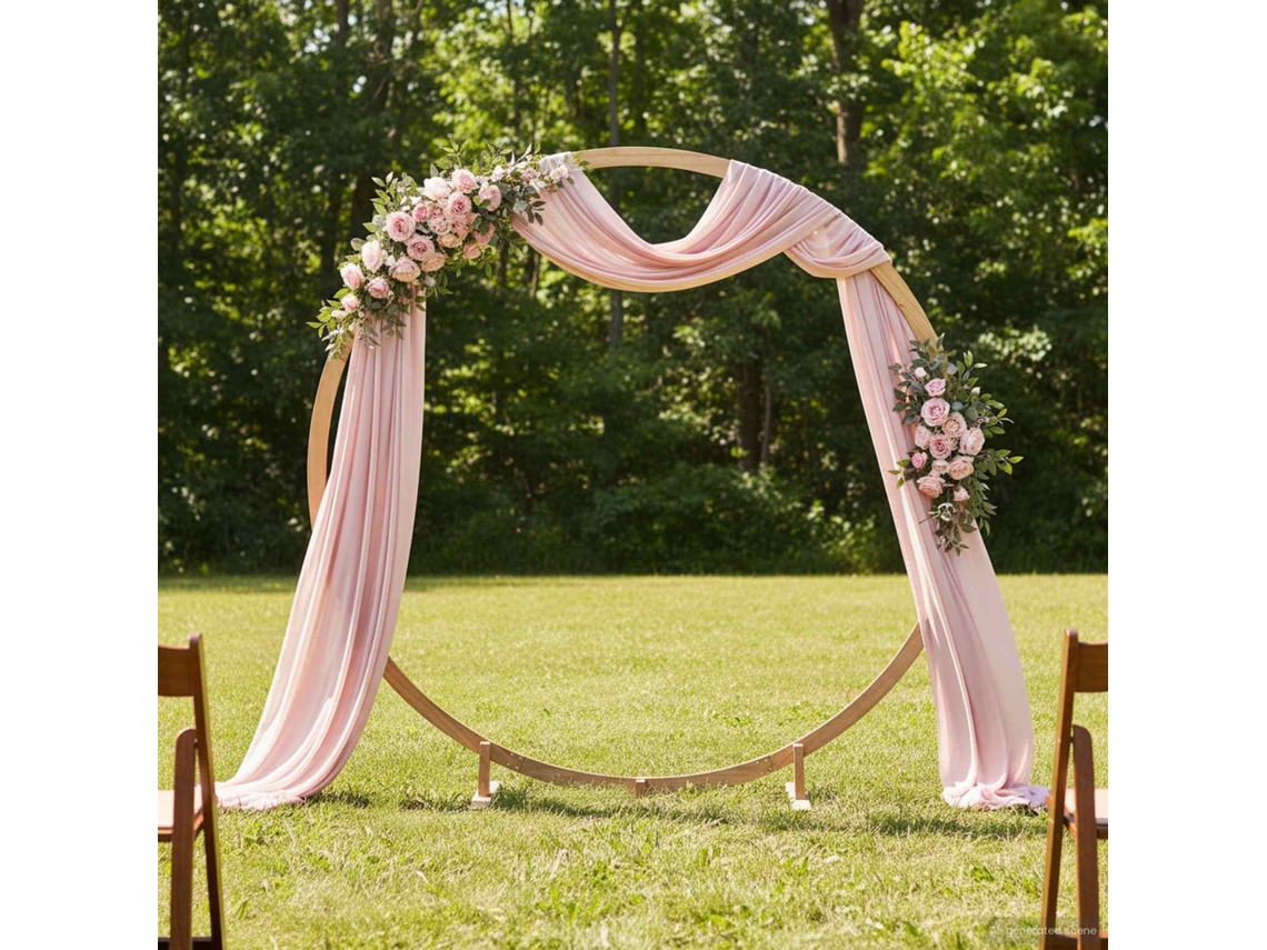Vidaxl Arco De Casamento Marrom Claro 224 X 80 X 220 Cm