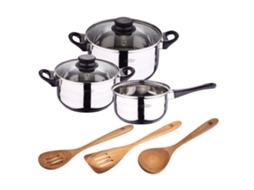 Jogo De Panelas Toledo De 5 Peças 3 Utensílios De Cozinha Bergner