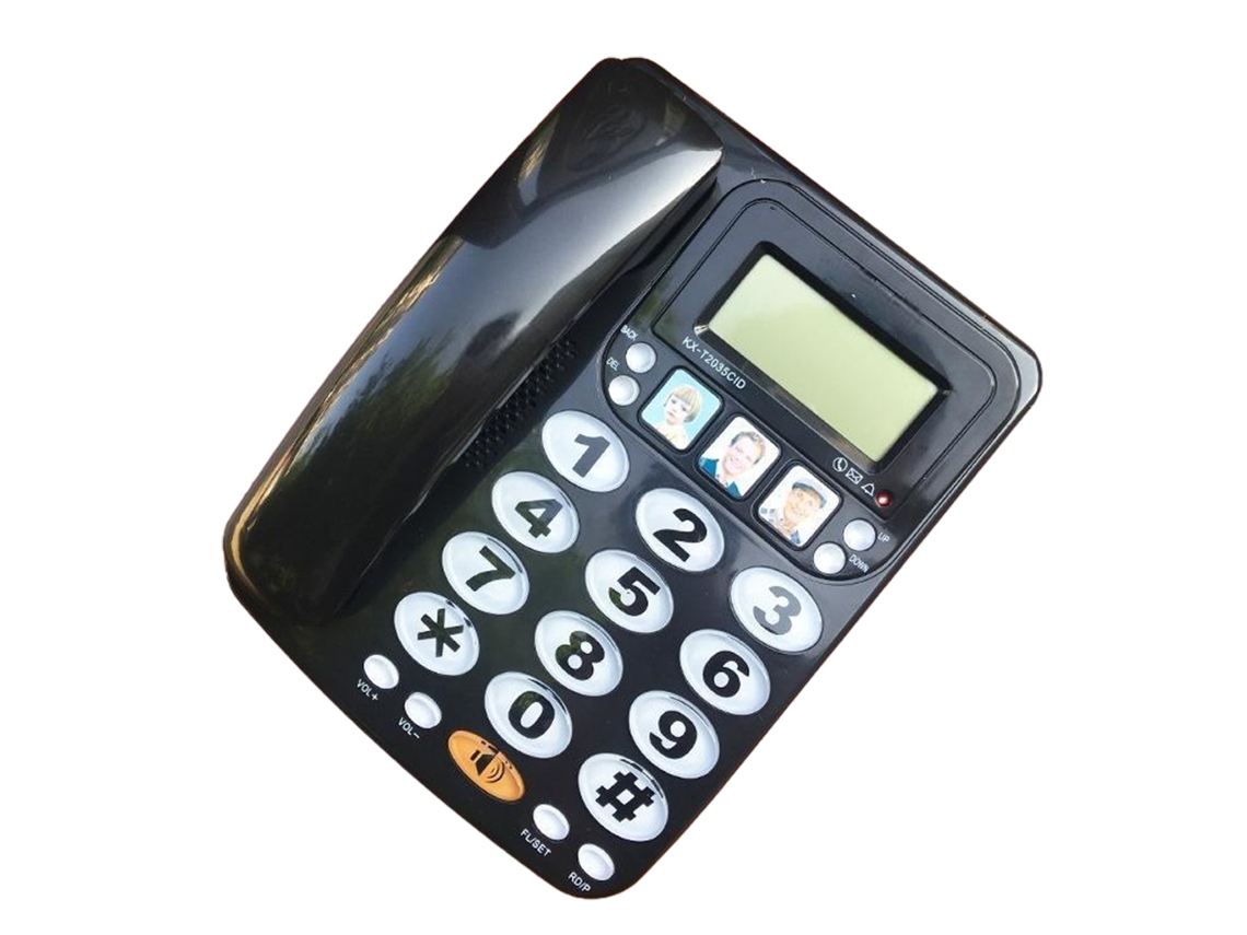 Telefone Com Display Elegante, Viva Voz Com Discagem Rápida E Tom Ajustável. Viva Voz Brilvibera