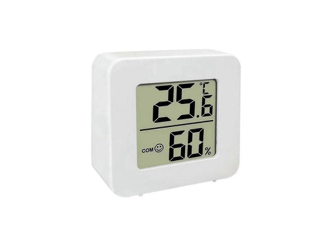 Termómetro Higrómetro Mini Digital Lcd Com Sensor, Medidor De Temperatura E Humidade Para Interior, Em Plástico - Elysve