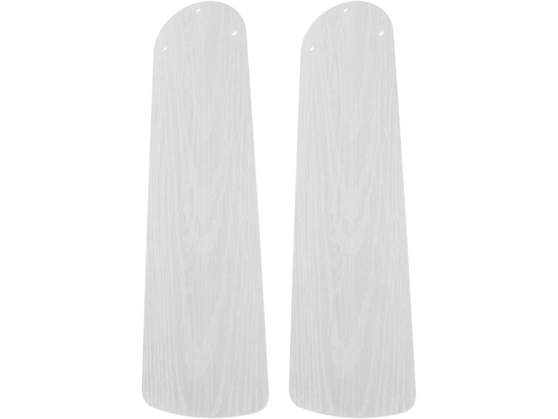 Conjunto De 2 Pás Ventilador Teto Em Plástico Branco Com Textura