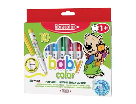 Marcador Fibracolor Baby 10Uni FIBRCOLOR