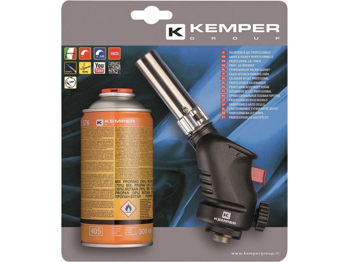 Lâmpada de Solda Piezoelétrica TOPCAR Ideal para Soldagem de Cobre e Estanho Cartucho de Gás Incluído