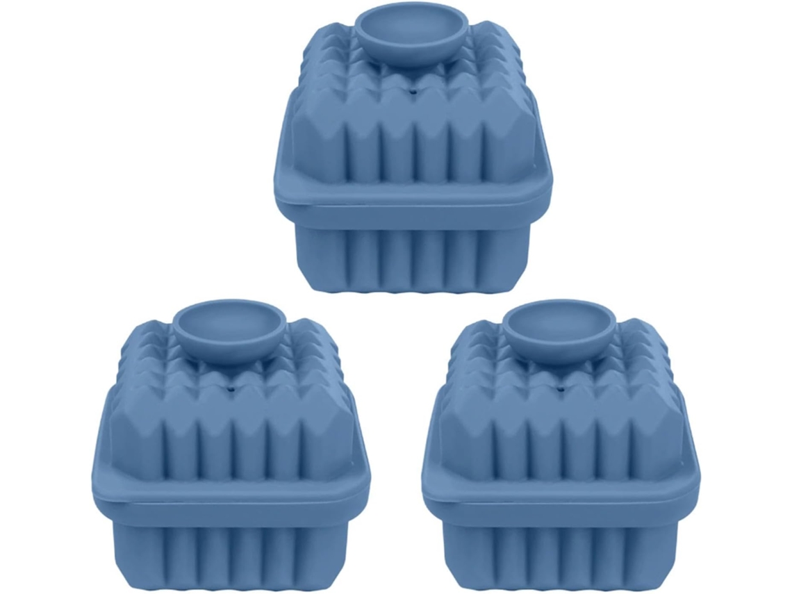 Forma De Gelo Para Uísque, 3 Copos De Silicone Reutilizáveis Para Mulas.