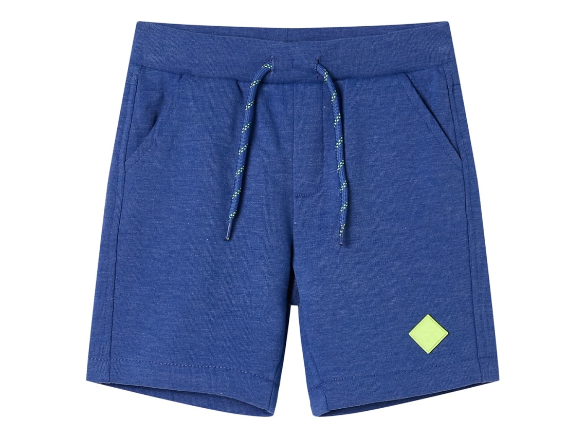 Calções De Criança Com Cordão Azul Mesclado 116