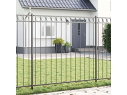 Vidaxl Elemento De Cerca Assen Cinzeto 170 X 170 Cm Aço