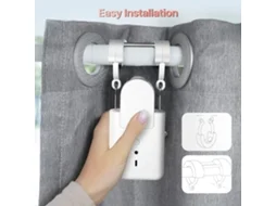 Laxiscreed Elektromotor Para Cortinas Tuya Smart Com Controle Por App E Voz, Sensor De Luz E Temperatura