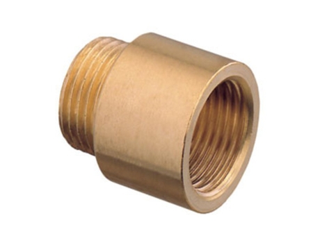 Extensão de Rosca de Tubo 1 BSP Fêmea X Macho Ferro Fundido Latão 15mm de Comprimento