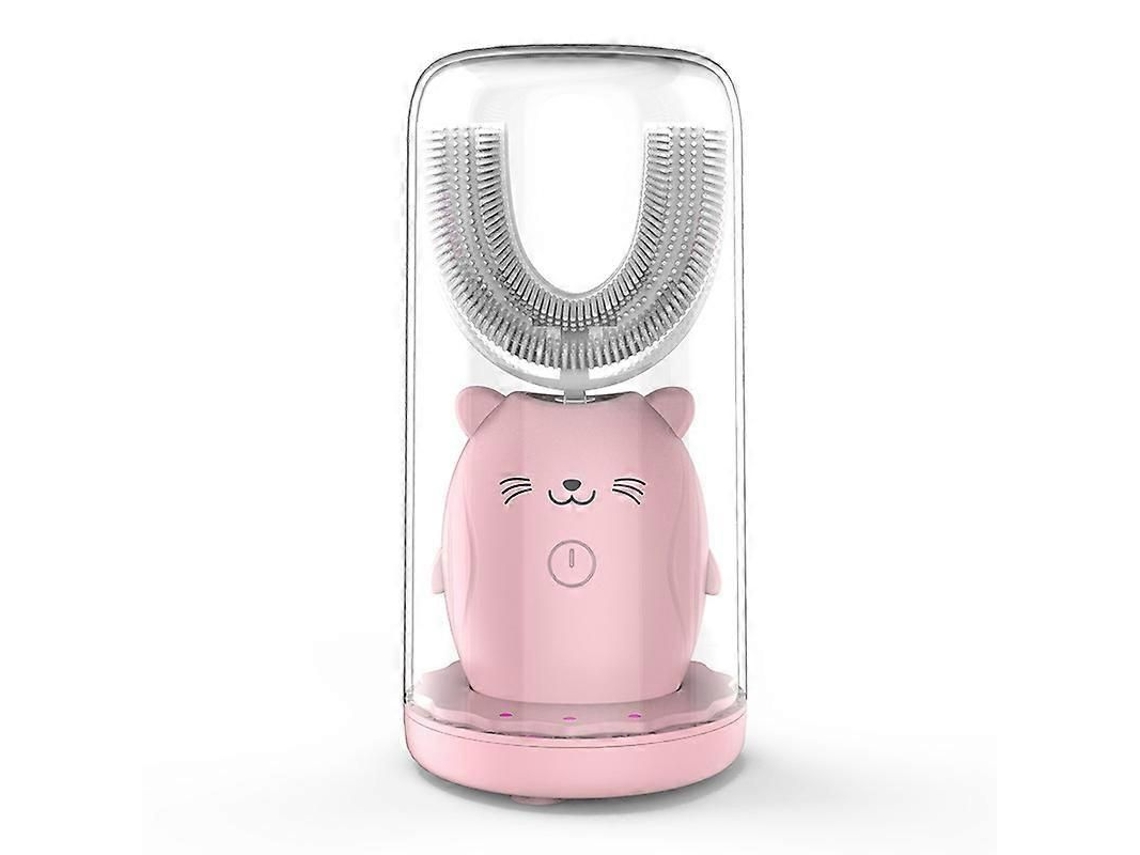 Nova Escova De Dentes Elétrica Infantil Sônica Em Formato De U, À Prova D'água, Com Carregamento Automático E Desinfecção Inteligente Por Luz Azul.