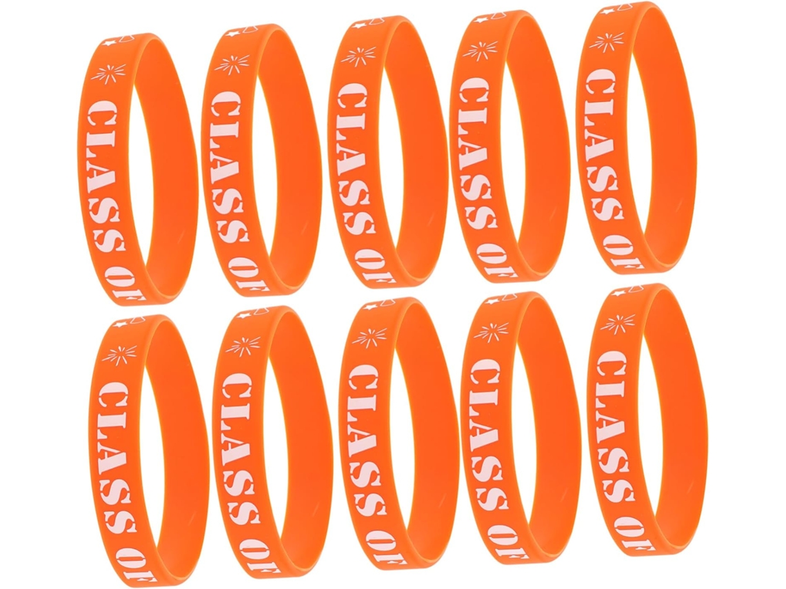 Pulseiras de Silicone Memoráveis Para Formatura Da Turma 2025 20 Unidades Acessório Essencial Festa