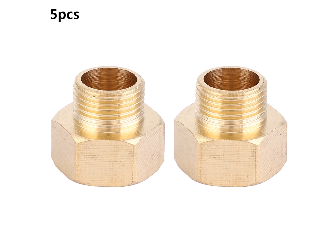Conector Rápido Rosca Bspp Cobre 3/8"para1/2"5pcs