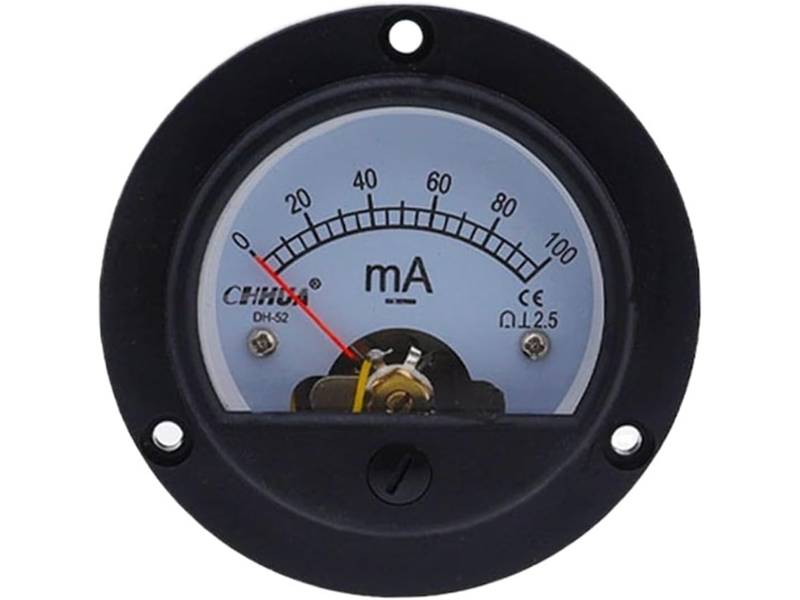 Dh-52ma Miliamperímetro Dc Com Ponteiro E Curva De Medição Circular 65