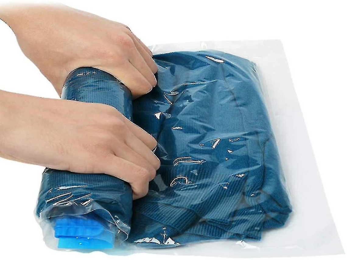 Sacos de Vácuo Lurelia 8 Un. Para Roupas, Roupa De Cama E Travesseiros, Pa+pe, Reutilizável E Hermético Casa