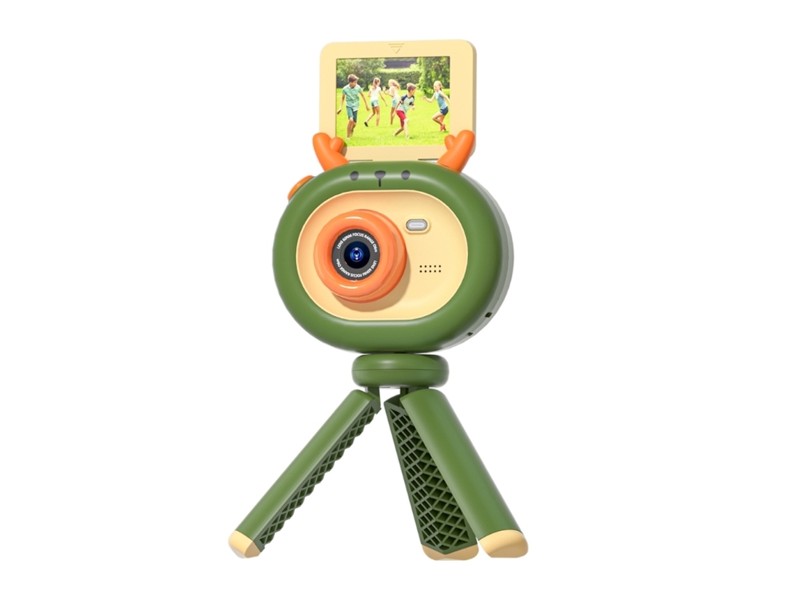 Câmera Infantil Com Suporte, Tela Ips De 2,4 Polegadas, 1080p, Brinquedo Para Filmadora Infantil, Presente De Natal Brilvibera