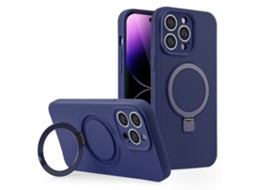 Suporte Casa Meia Noite Para Iphone 15 Pro Max Silicone Magnética Preto