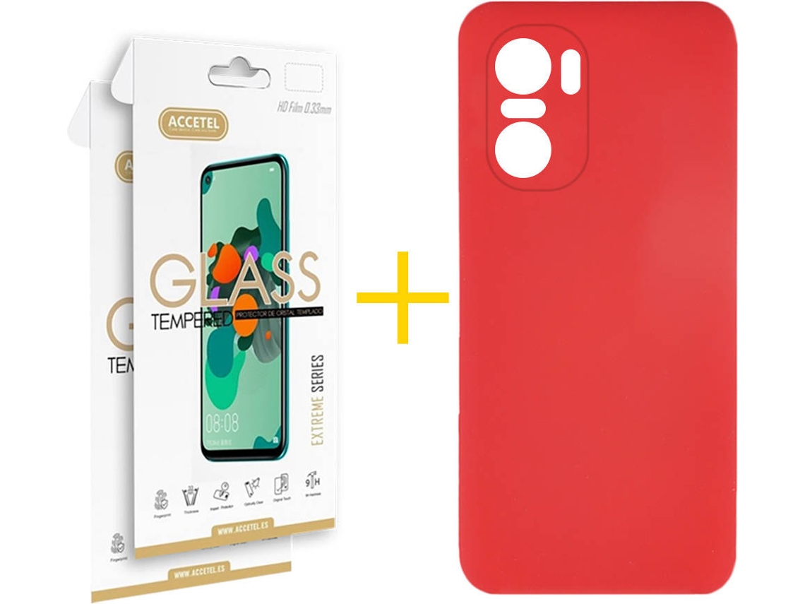 Capa + 2 Películas para Xiaomi MI 11I ACCETEL Vermelho