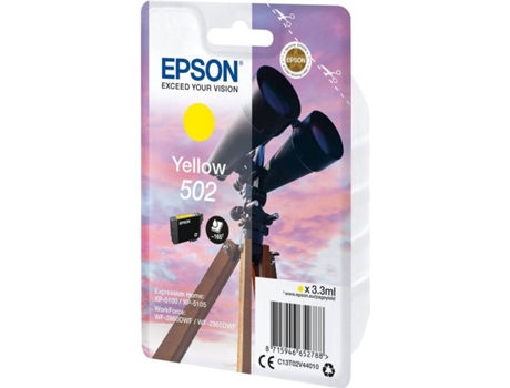 Tinteiro EPSON 502 Amarelo — Standard