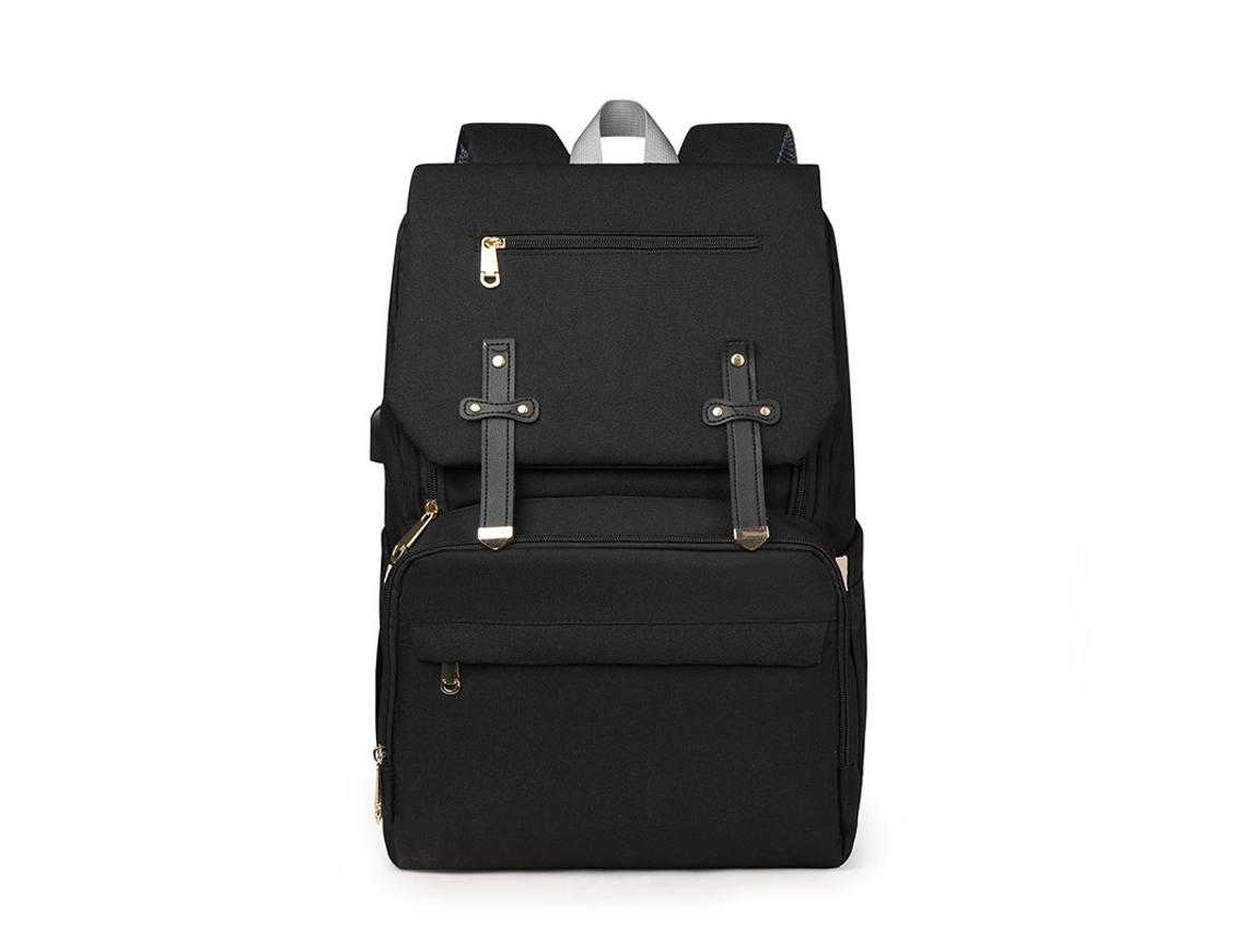 Mochila De Maternidade Hibbent 41x17x27cm (preto)