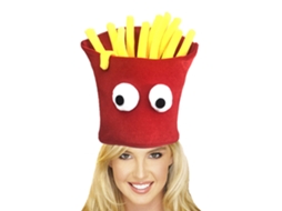 Mali chapéu de Batata Frita Fancy para Halloween Natal Carnaval Festa Acessório Moda