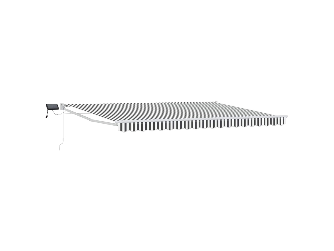 Conjunto 1 Sombra De Sol Externa Vidaxl Antracite Poliéster (5 X 3 M)
