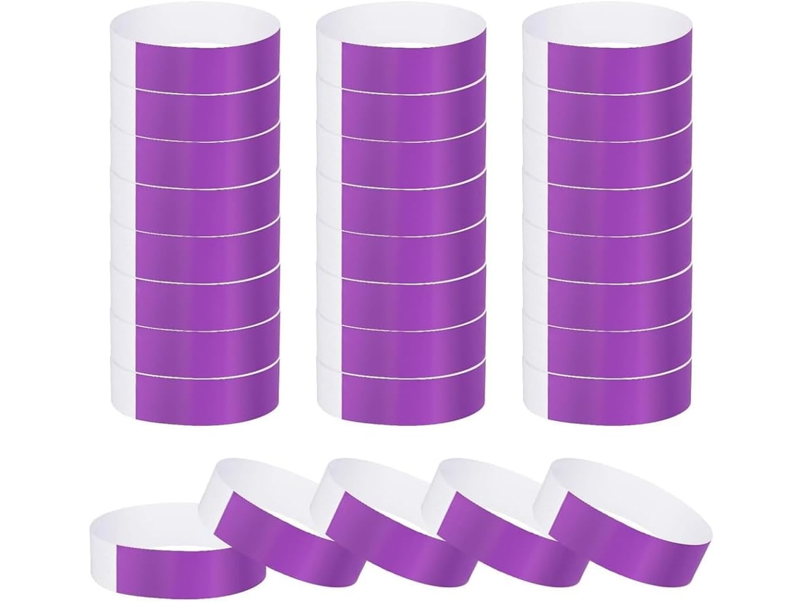 Pulseiras para eventos, 200 unidades à prova d'água para festas, eventos, clubes e shows.