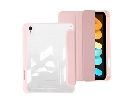 Capa De Acrílico Dobrável De Couro Para Ipad Mini 2024 / Mini 6 Facpoet