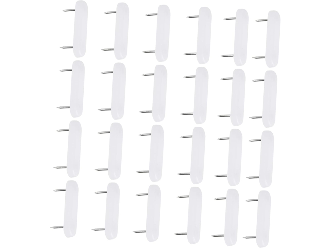 Yardenfun Conjunto De 100 Protetores Piso Deslizantes Brancos Para Móveis, Ideais Para Pisos De Madeira E Cimento Fáceis
